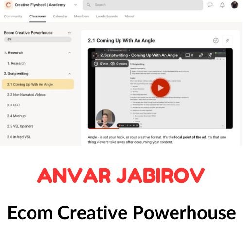 Anvar Jabirov – Ecom Creative Powerhouse 1 Anvar Jabirov – Ecom Creative Powerhouse