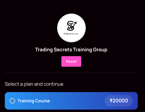Trading Secrets Training Group Course 1 Trading Secrets Training Group Course