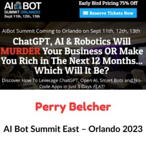 Perry Belcher – AI Bot Summit East – Orlando 2023