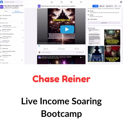 Chase Reiner – Live Income Soaring Bootcamp 1 Chase Reiner – Live Income Soaring Bootcamp
