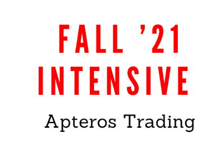 Apteros Trading fall ’21 intensive 1 Apteros Trading fall ’21 intensive