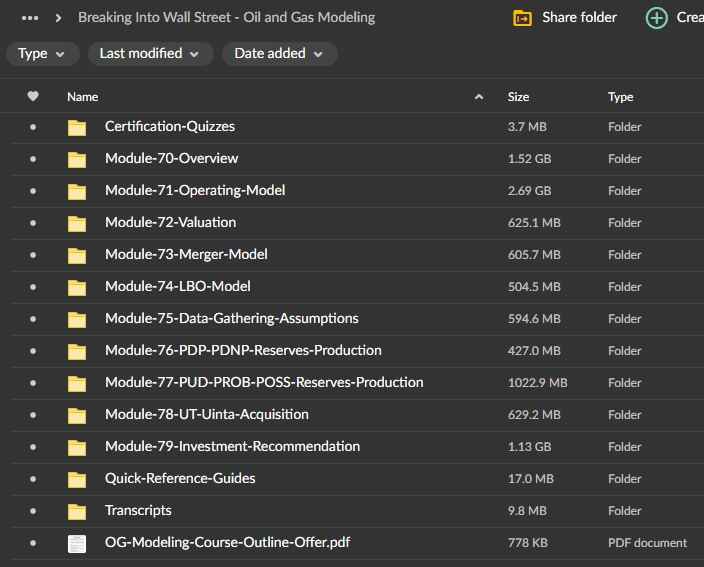 Breaking Into Wall Street – Oil and Gas Modeling 2 Breaking Into Wall Street – Oil and Gas Modeling - Image 2