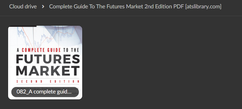Complete Guide To The Futures Market 2nd Edition PDF 1 Complete Guide To The Futures Market 2nd Edition PDF