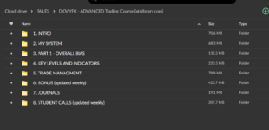 DOVYFX – ADVANCED Trading Course (Lifetime Updates)