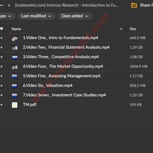 Invictus Research - Introduction to Fundamental Investing 2 Invictus Research - Introduction to Fundamental Investing - Image 2