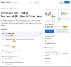 SniperTrader47 Angad Mutha - Advance Day Trading Framework ( Profiles & Orderflow )