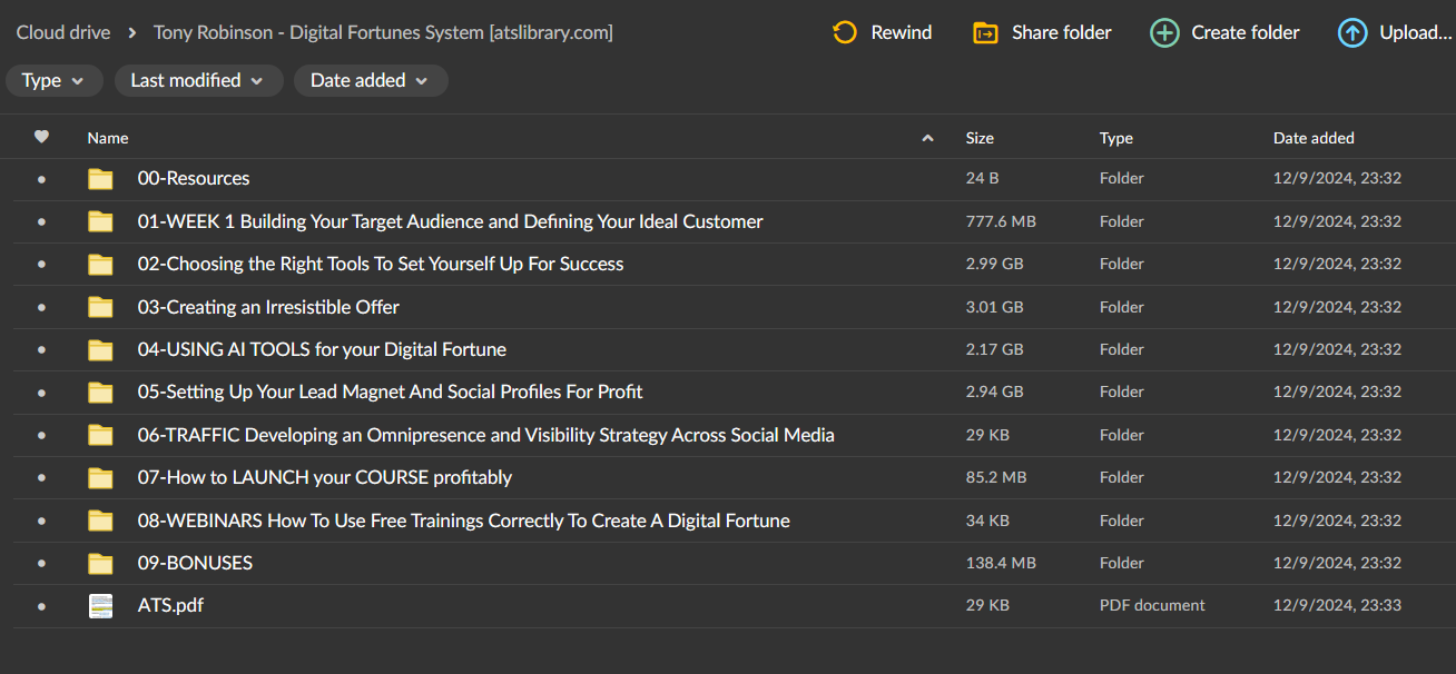 Tony Robinson – Digital Fortunes System 2 Tony Robinson – Digital Fortunes System - Image 2