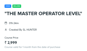 The Master Operator Level Premium Course