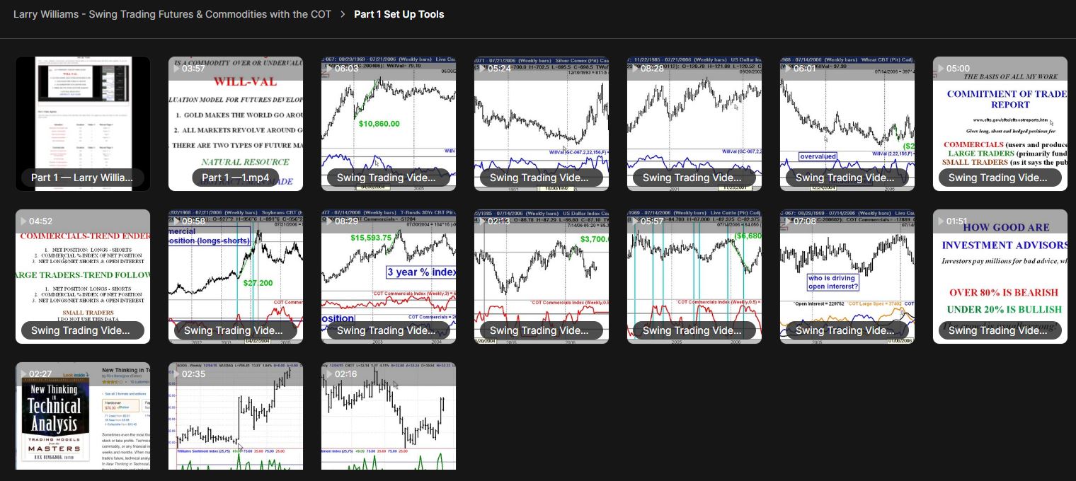 Larry Williams – Swing Trading Futures & Commodities with the COT 3 Larry Williams – Swing Trading Futures & Commodities with the COT - Image 3