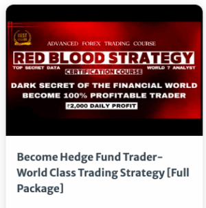 Trader Gentleman Course – Red Blood Strategy – Become Hedger Fund Manager World Class Trading Strategy
