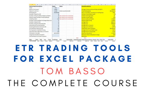 ETR Trading Tools For Excel Package 1 ETR Trading Tools For Excel Package