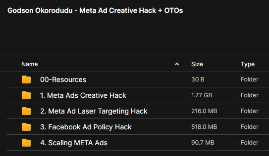 Godson Okorodudu – Meta Ad Creative Hack + OTOs 2 Godson Okorodudu – Meta Ad Creative Hack + OTOs - Image 2