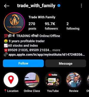 Trade with Family – Stock Market Basic to Advance course