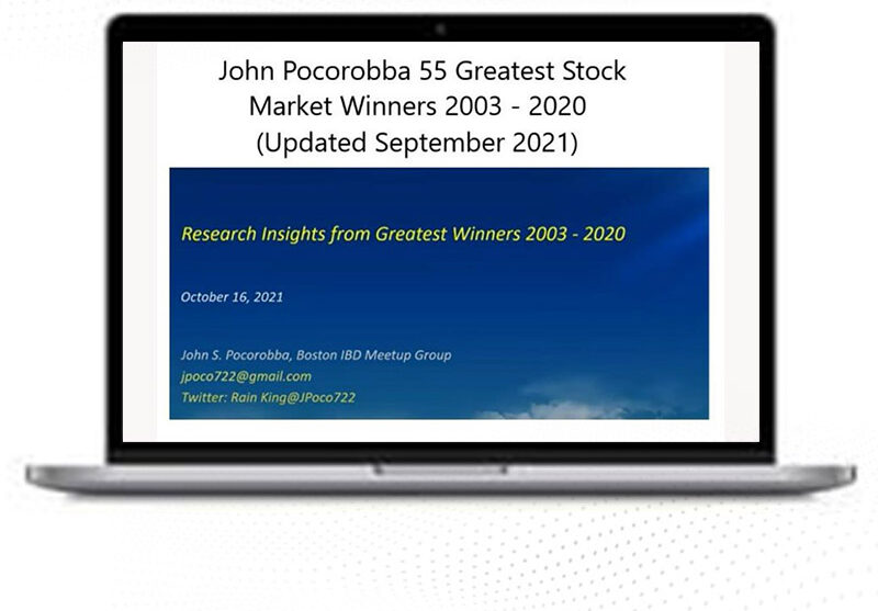 John Pocorobba – 55 Greatest Winners 2003-2020 Research Update Sept 2021 1 John Pocorobba – 55 Greatest Winners 2003-2020 Research Update Sept 2021