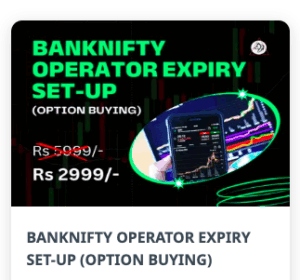 HUNTING TRADER BANKNIFTY OPERATOR EXPIRY SET-UP (OPTION BUYING)