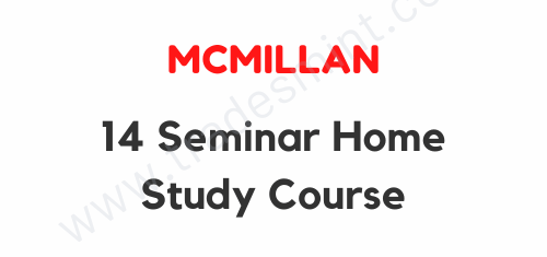 McMillan - 14 Seminar Home Study Course 1 McMillan - 14 Seminar Home Study Course