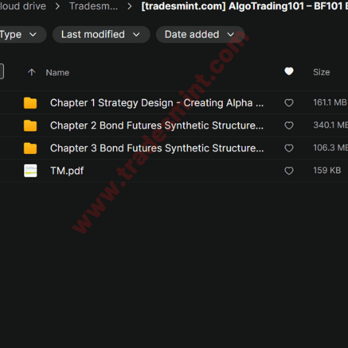 AlgoTrading101 – BF101 Bond Futures - Trade Like A Market Maker 2 AlgoTrading101 – BF101 Bond Futures - Trade Like A Market Maker - Image 2